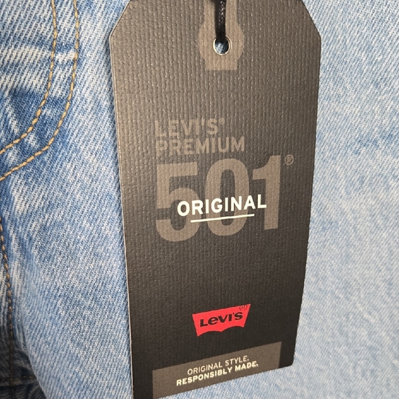 Levi's Original 501 Button Fly Ladies Size 29 Light Wash Denim Jeans - NEW - Picture 4 of 15